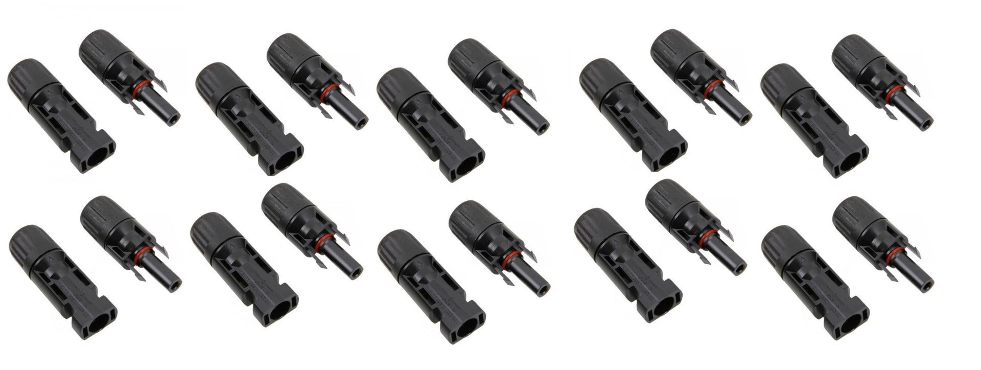 MC4 connector Male + Female - Zonnepaneel - 10 stuks MC4 connector Male + Female - Zonnepaneel - 10 stuks